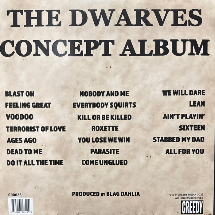 Dwarves - The Dwarves Concept Album – signed record