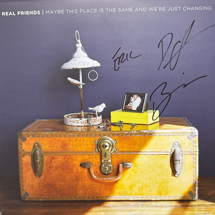 Real Friends ‎– Maybe This Place Is The Same And We're Just Changing - signed record