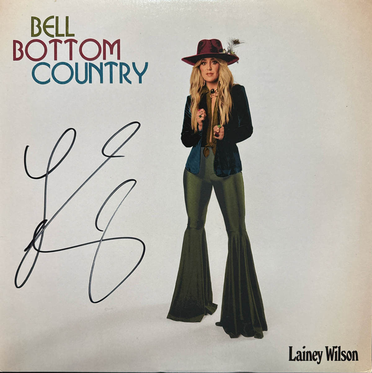 Lainey Wilson - Bell Bottom Country - signed record