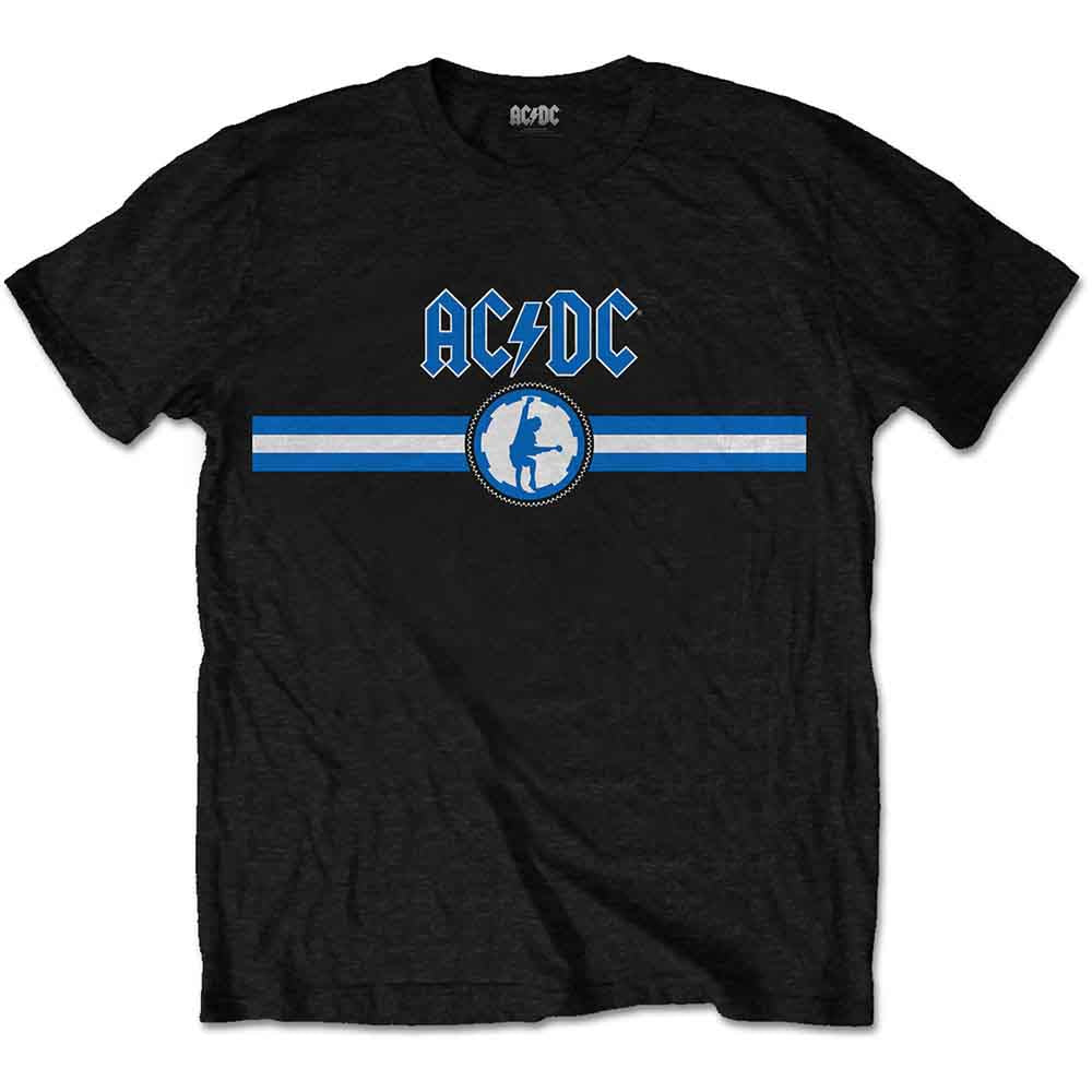 AC/DC - Blue Logo & Stripe - T-Shirt