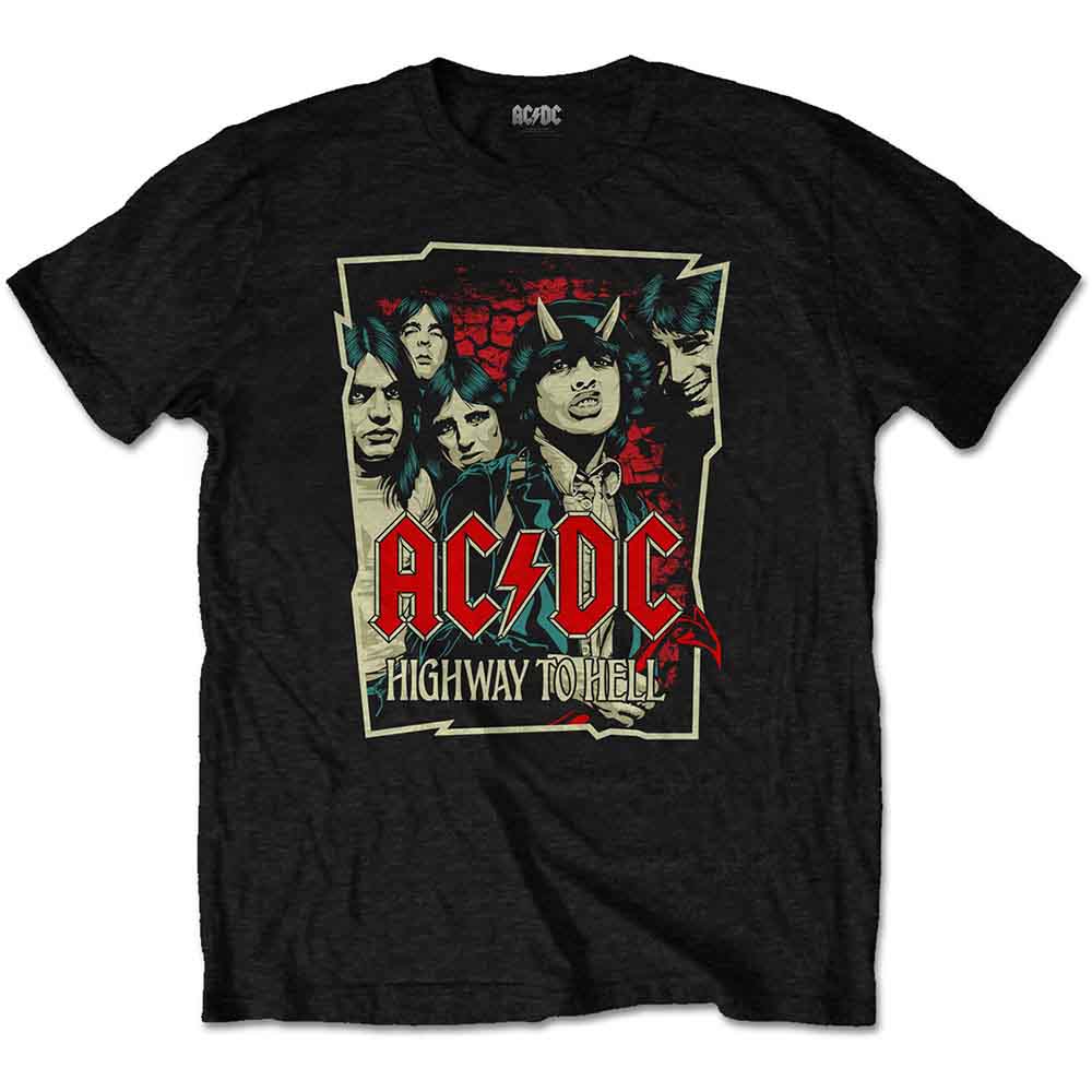 AC/DC - Highway To Hell Sketch - T-Shirt