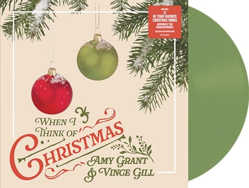 Amy Grant & Vince Gill - When I Think Of Christmas [Olive Green LP] - Vinyl