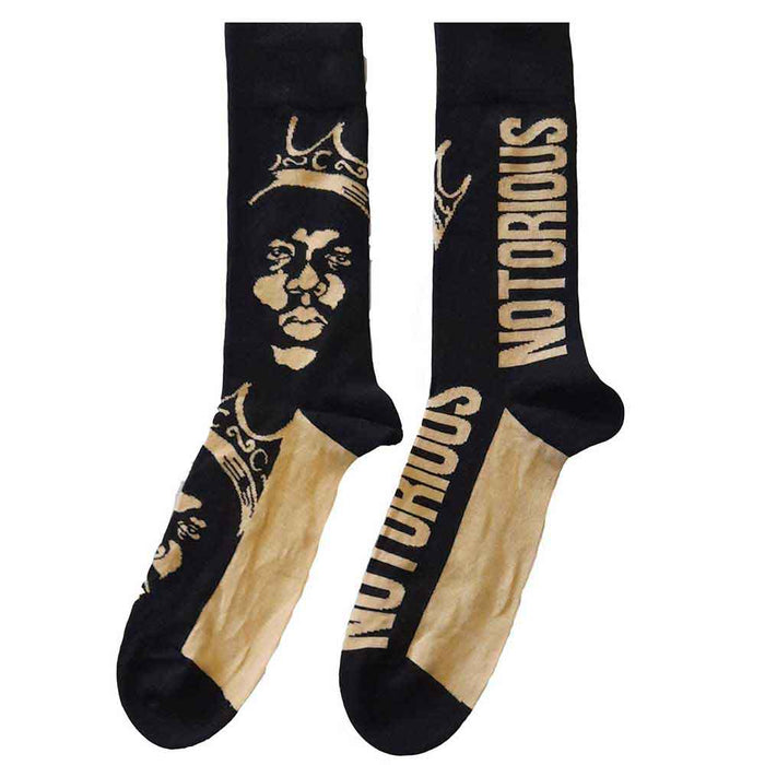 Biggie Smalls - Gold Crown - Socks