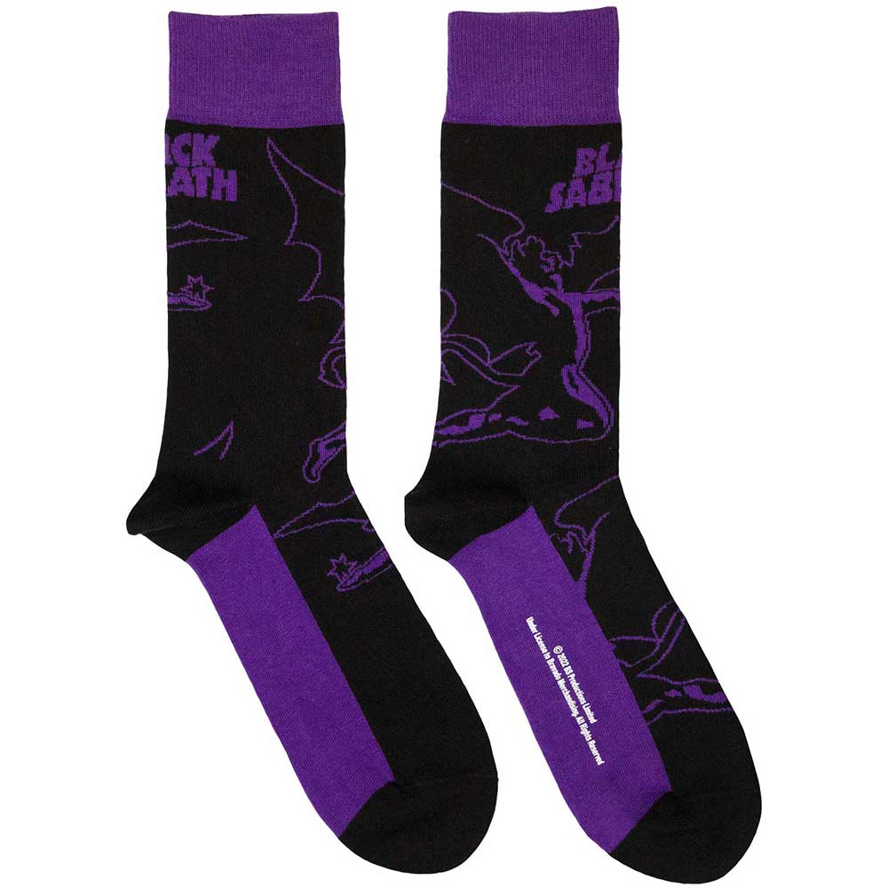 Black Sabbath - Logo & Demon - Socks