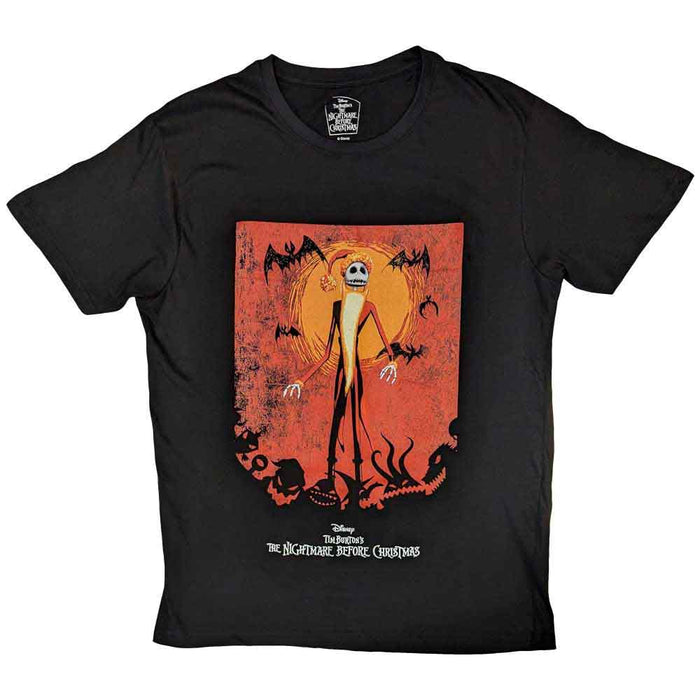 Disney - The Nightmare Before Christmas Jack Orange Sun & Logo - T-Shirt