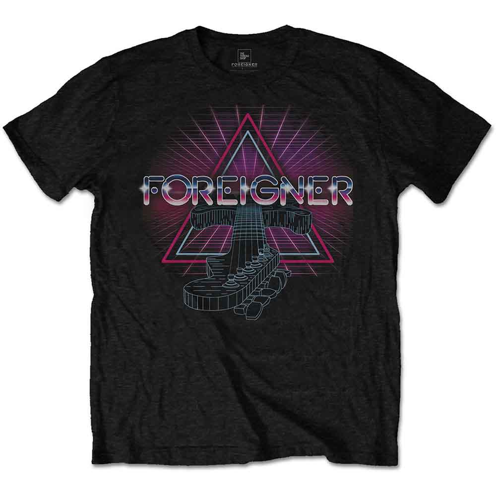 Foreigner - Neon Guitar - T-Shirt