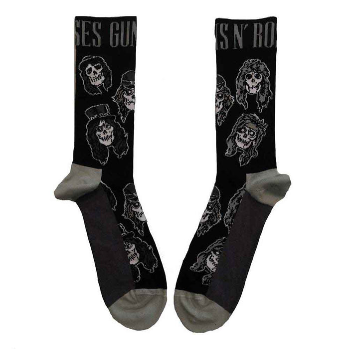 Guns N' Roses - Skulls Band Monochrome - Socks