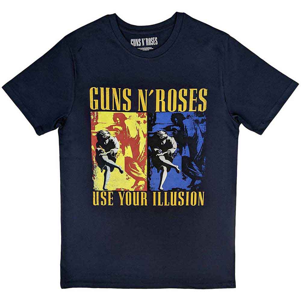 Guns N' Roses - Use Your Illusion Navy - T-Shirt