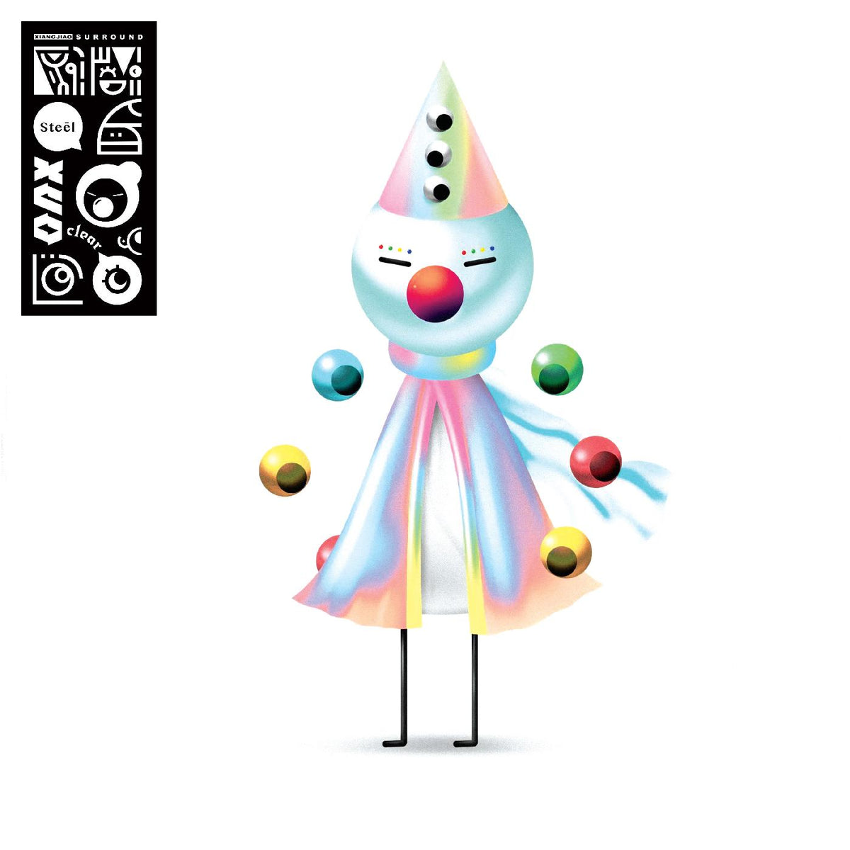 Iglooghost - Clear Tamei / Steel Mogu (GREY MARBLED VINYL) - Vinyl