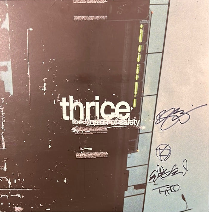 Thrice - the illusion of safety - signed record