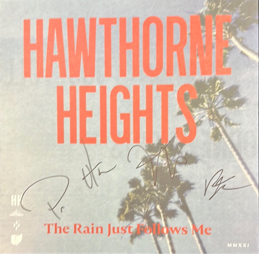 Hawthorne Heights - The Rain Just Follows Me - signed record