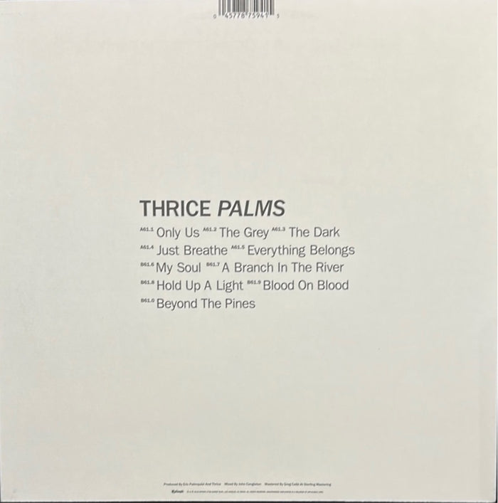 Thrice- Palms - signed record