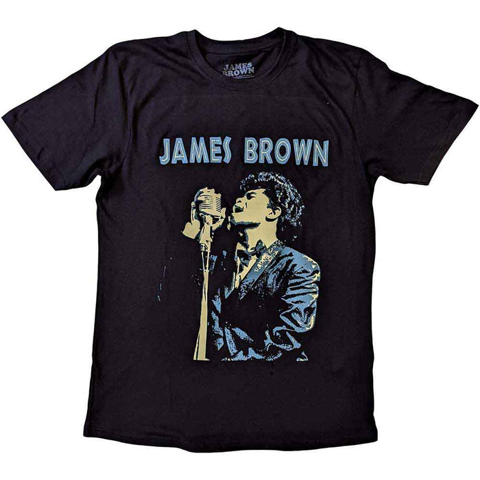 James Brown - Holding Mic - T-Shirt