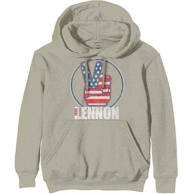 John Lennon - Peace Fingers US Flag - Sweatshirt