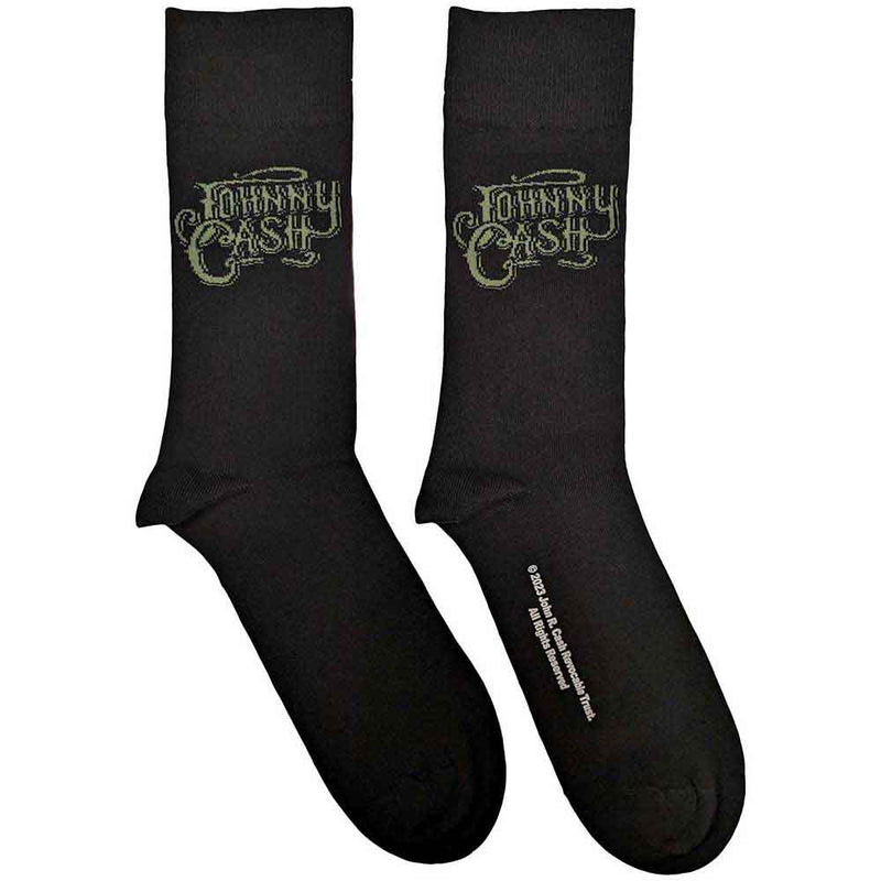 Johnny Cash - Text Logo - Socks