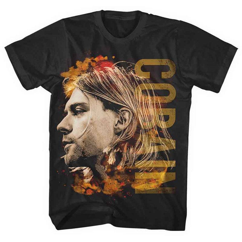 Kurt Cobain - Coloured Side View - T-Shirt