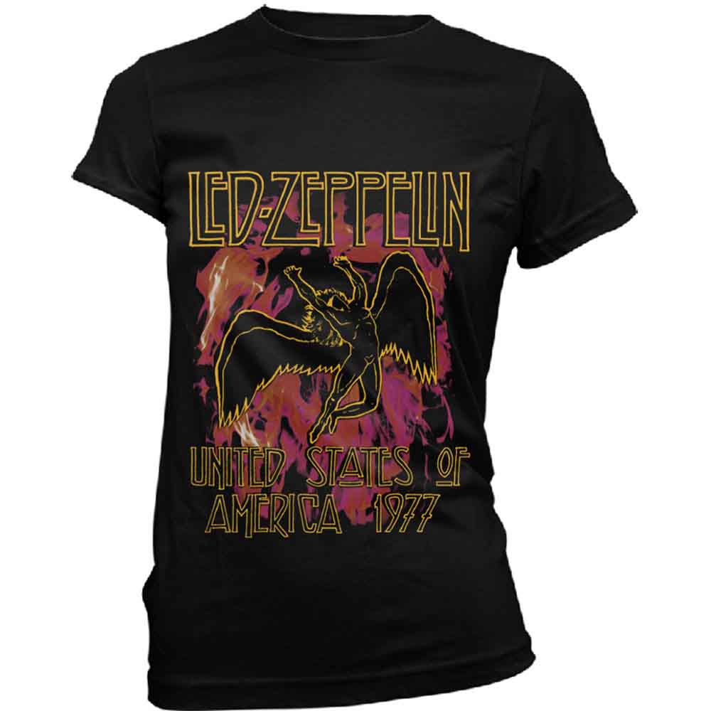 Led Zeppelin - Black Flames - T-Shirt