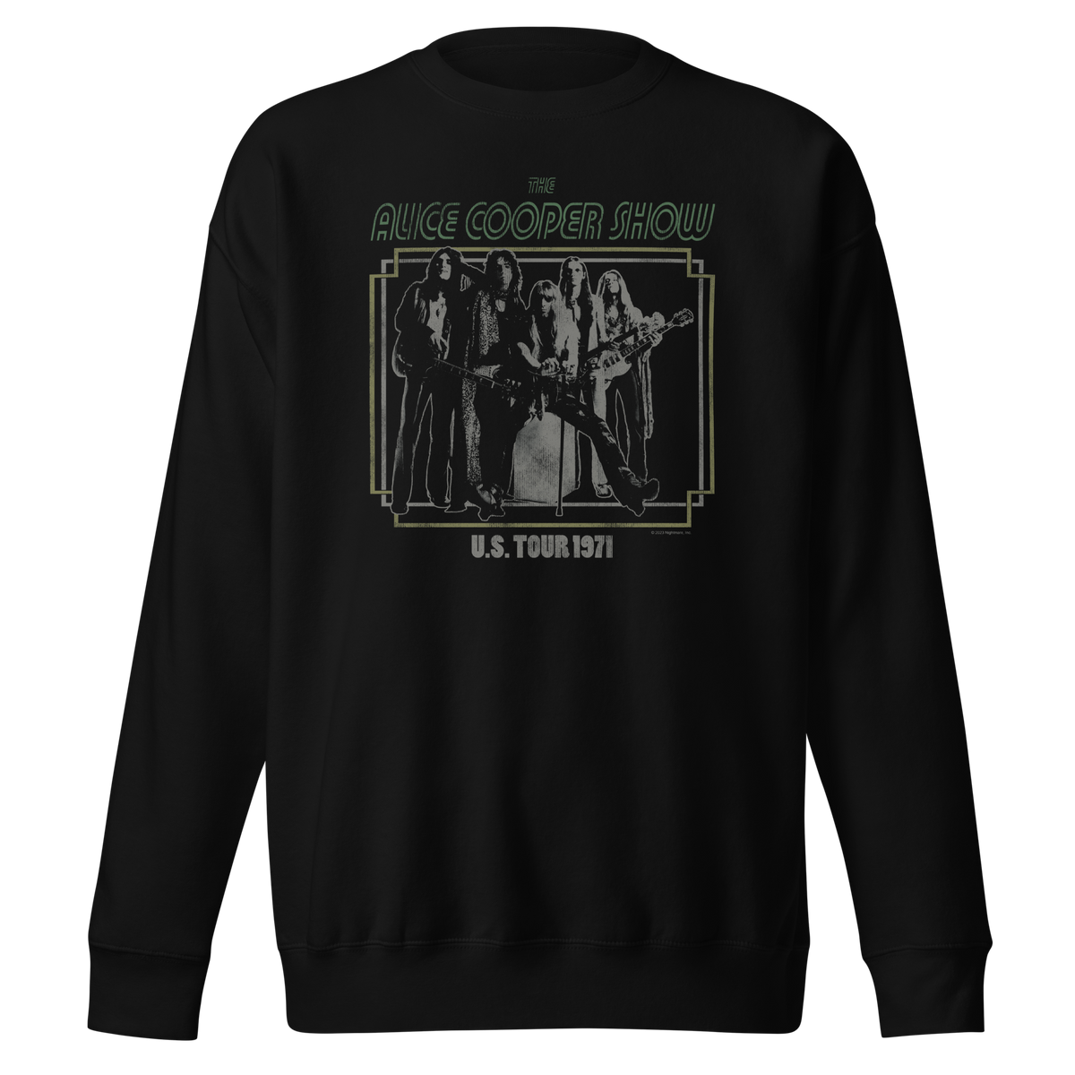 Alice Cooper - 1971 US Tour Sweatshirt - Black