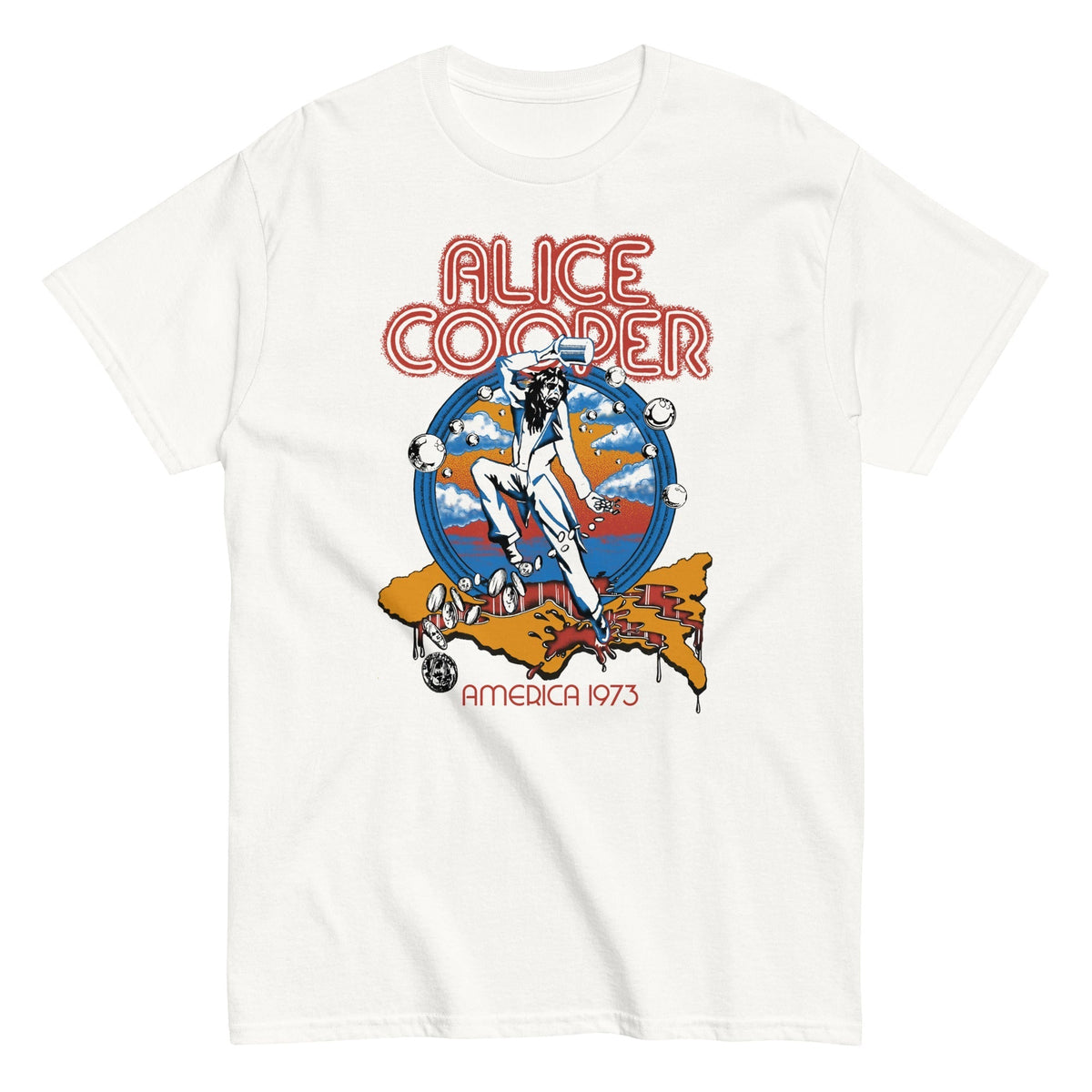 Alice Cooper - 1973 Tour T-Shirt - White