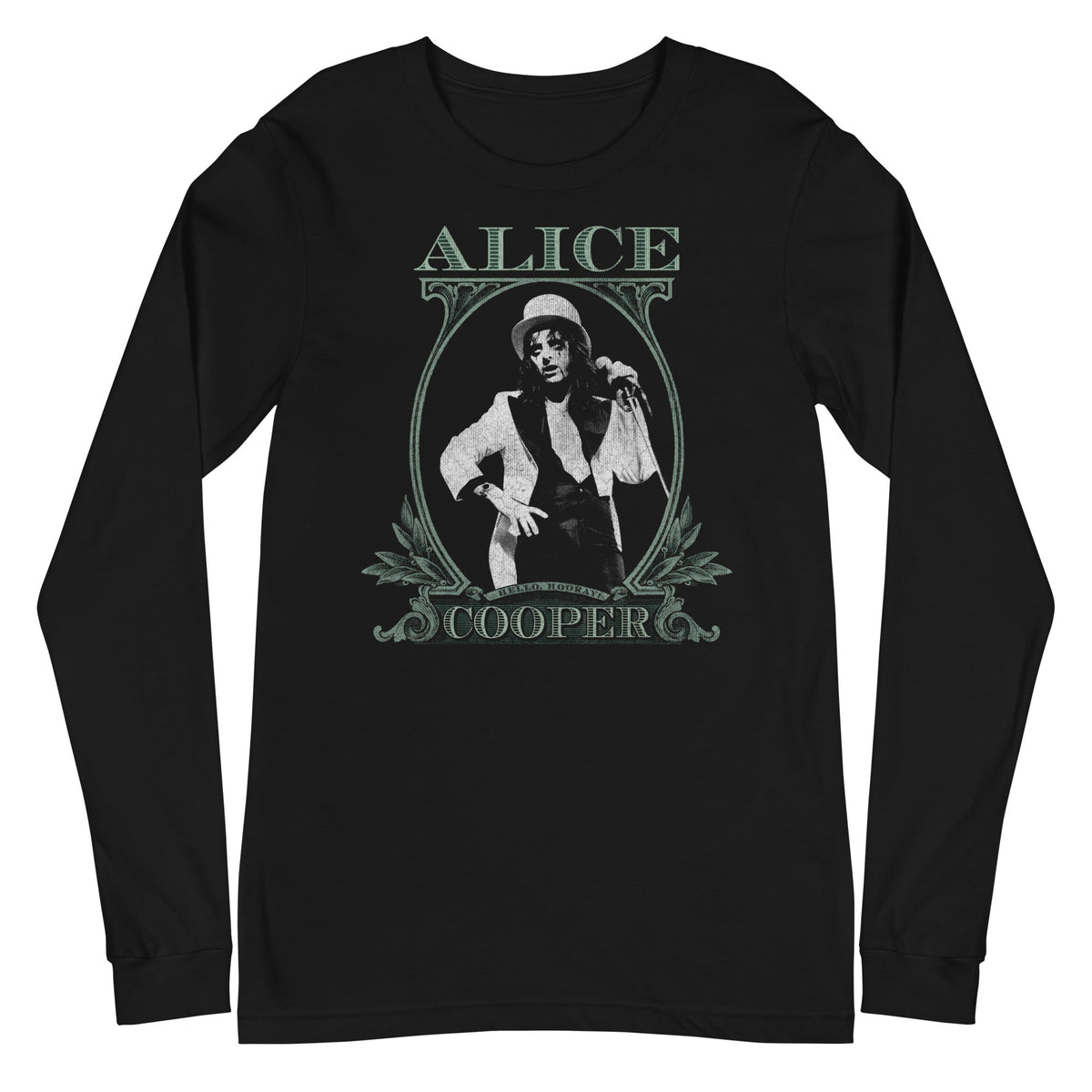 Alice Cooper - Bankroll Long Sleeve T-Shirt - Black