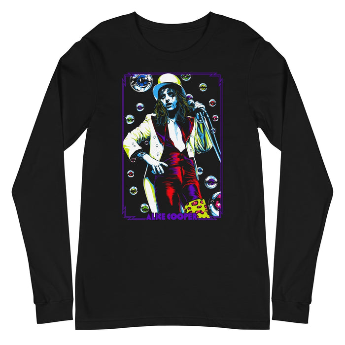 Alice Cooper - Bubbles Long Sleeve T-Shirt - Black