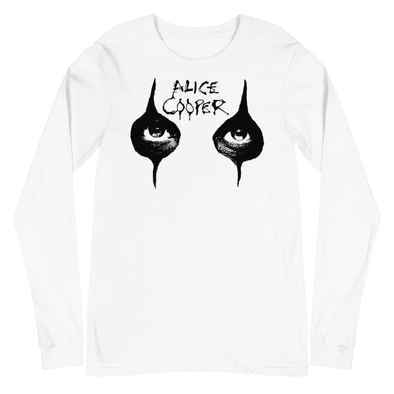 Alice Cooper - Eyes Long Sleeve T-Shirt - White