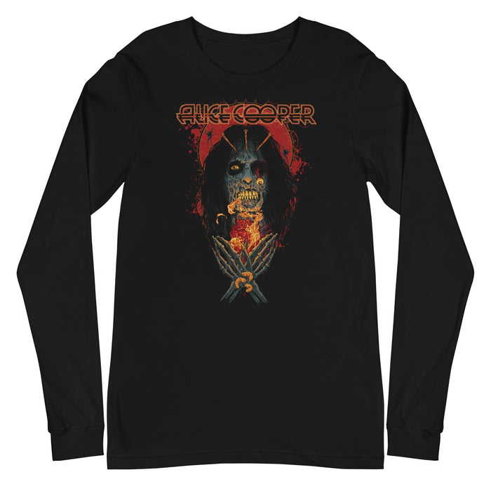 Alice Cooper - Skeleton Long Sleeve T-Shirt - Black