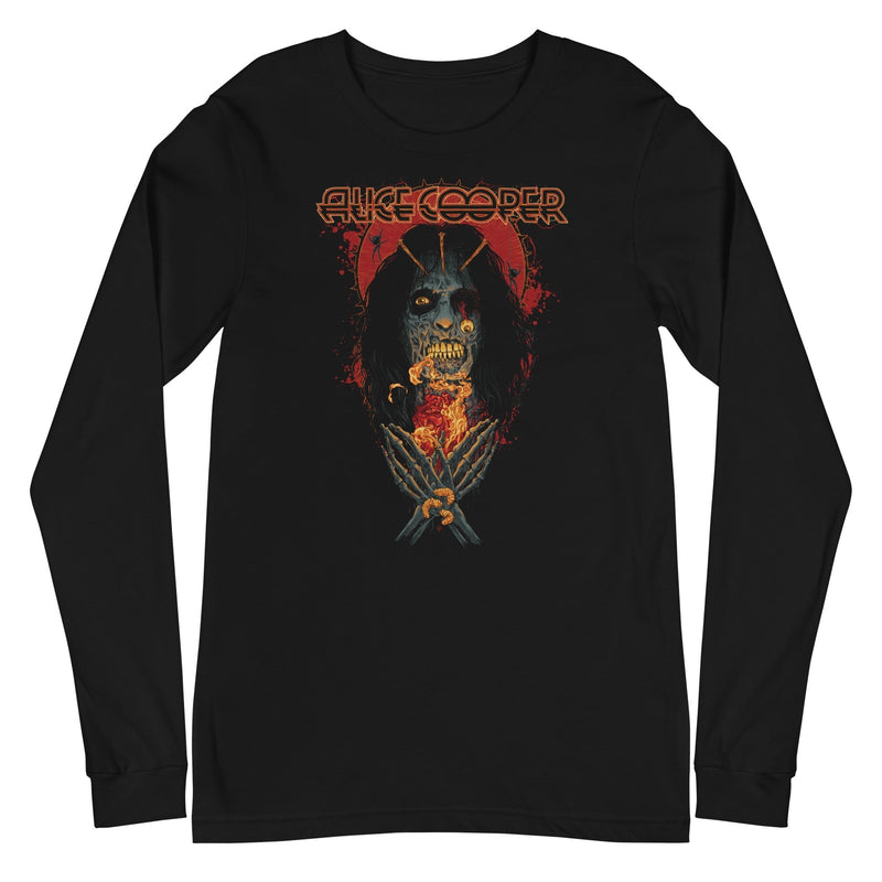 Alice Cooper - Skeleton Long Sleeve T-Shirt - Black