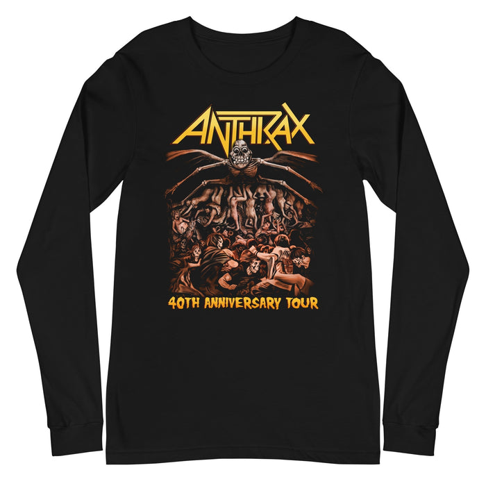 Anthrax - 40th Anniversary Tour Long Sleeve T-Shirt - Black