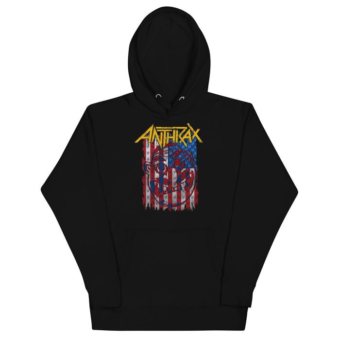 Anthrax - American Flag Hoodie - Black