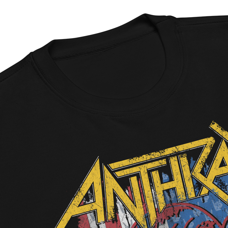 Anthrax - American Flag Sweatshirt - Black