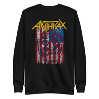 Anthrax - American Flag Sweatshirt - Black