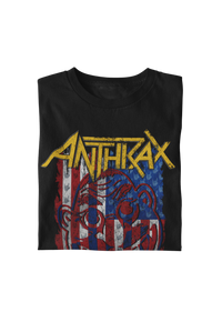 Anthrax - American Flag T-Shirt - Black