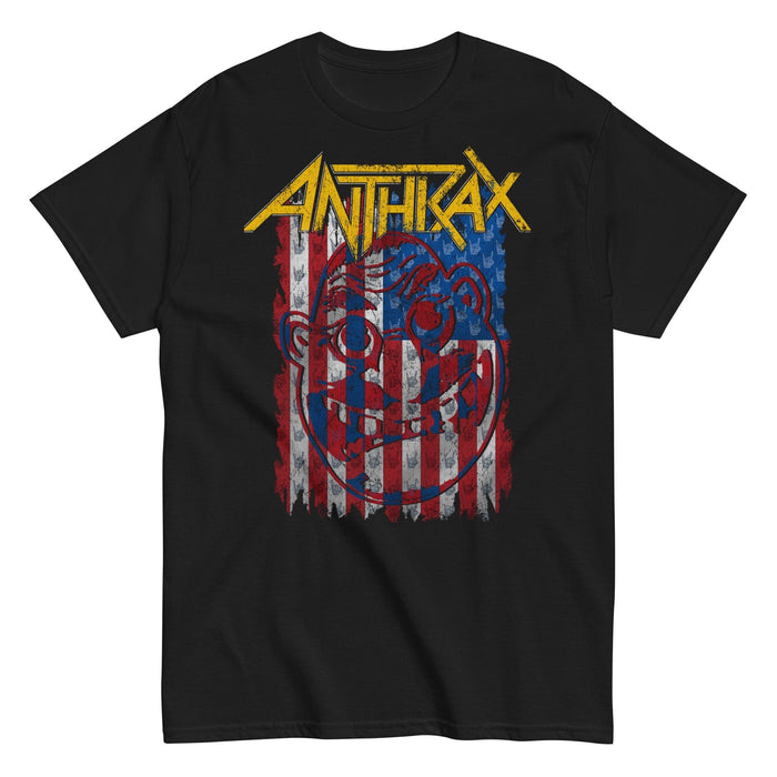 Anthrax - American Flag T-Shirt - Black