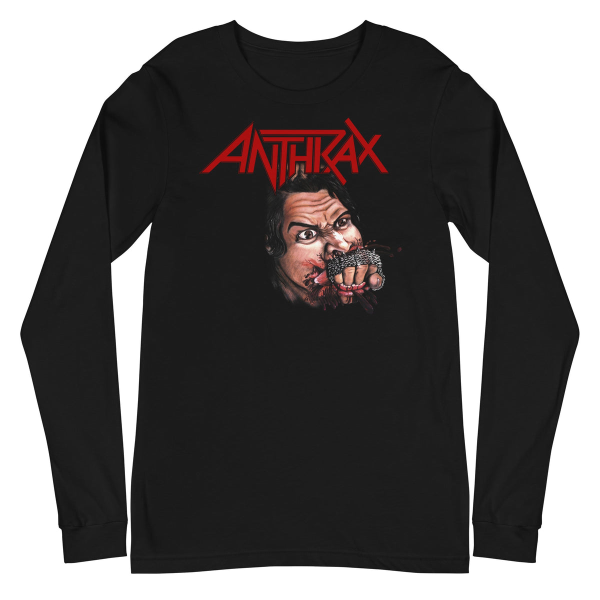 Anthrax - Bite Your Hand Long Sleeve T-Shirt - Black