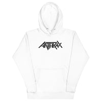 Anthrax - Core Logo Hoodie - White