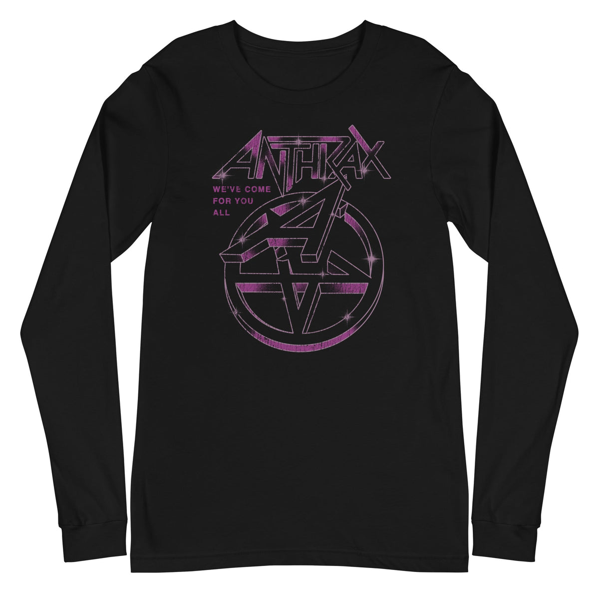 Anthrax - Double A Long Sleeve T-Shirt - Black