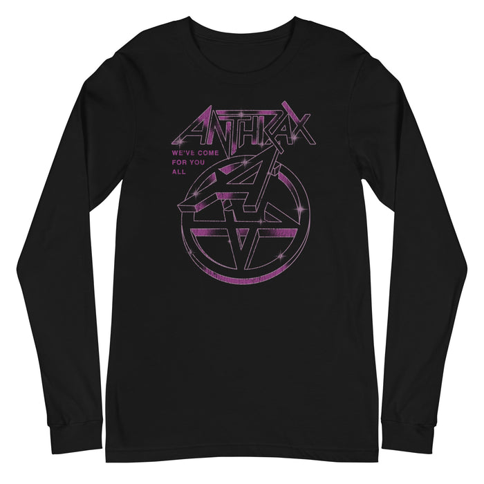 Anthrax - Double A Long Sleeve T-Shirt - Black