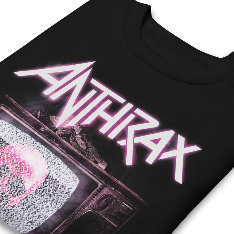 Anthrax - Skull TV Sweatshirt - Black