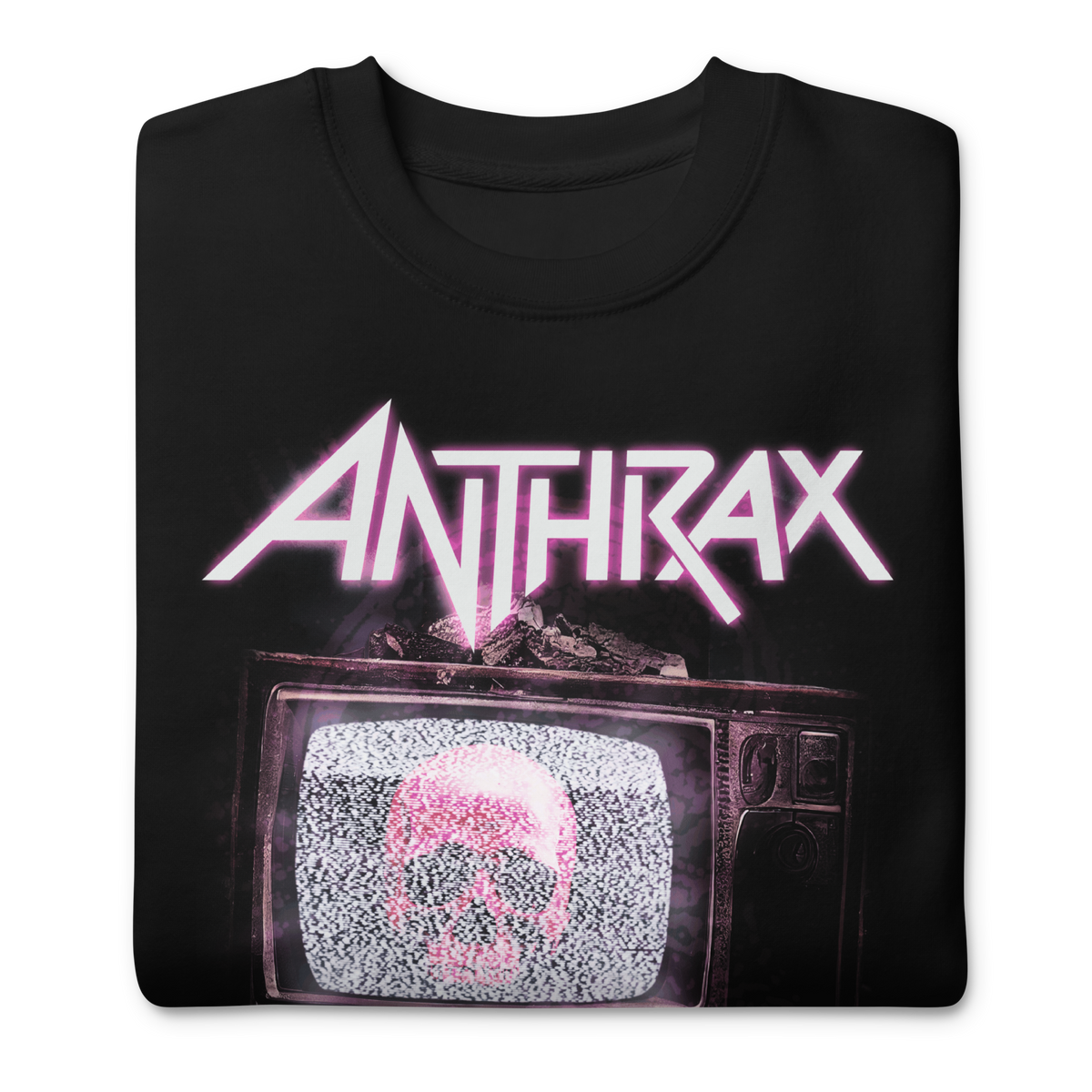 Anthrax - Skull TV Sweatshirt - Black