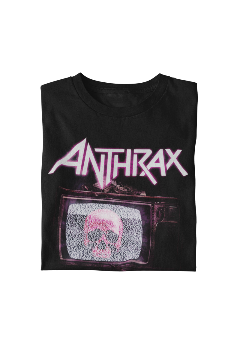 Anthrax - Skull TV T-Shirt - Black