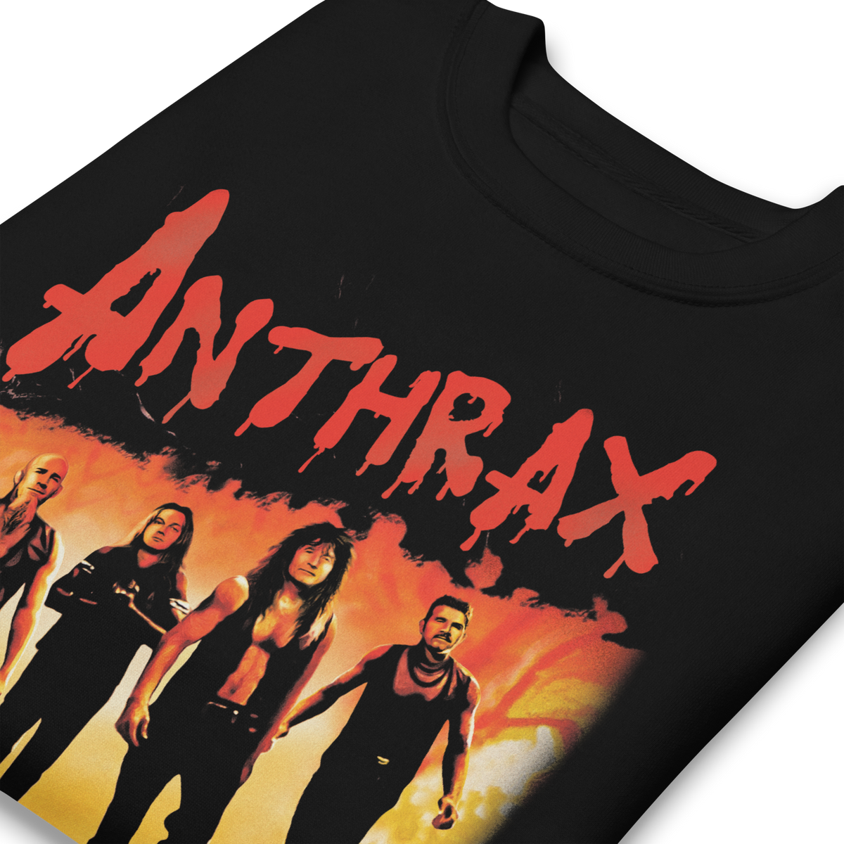 Anthrax - Slanted Band Sweatshirt - Black