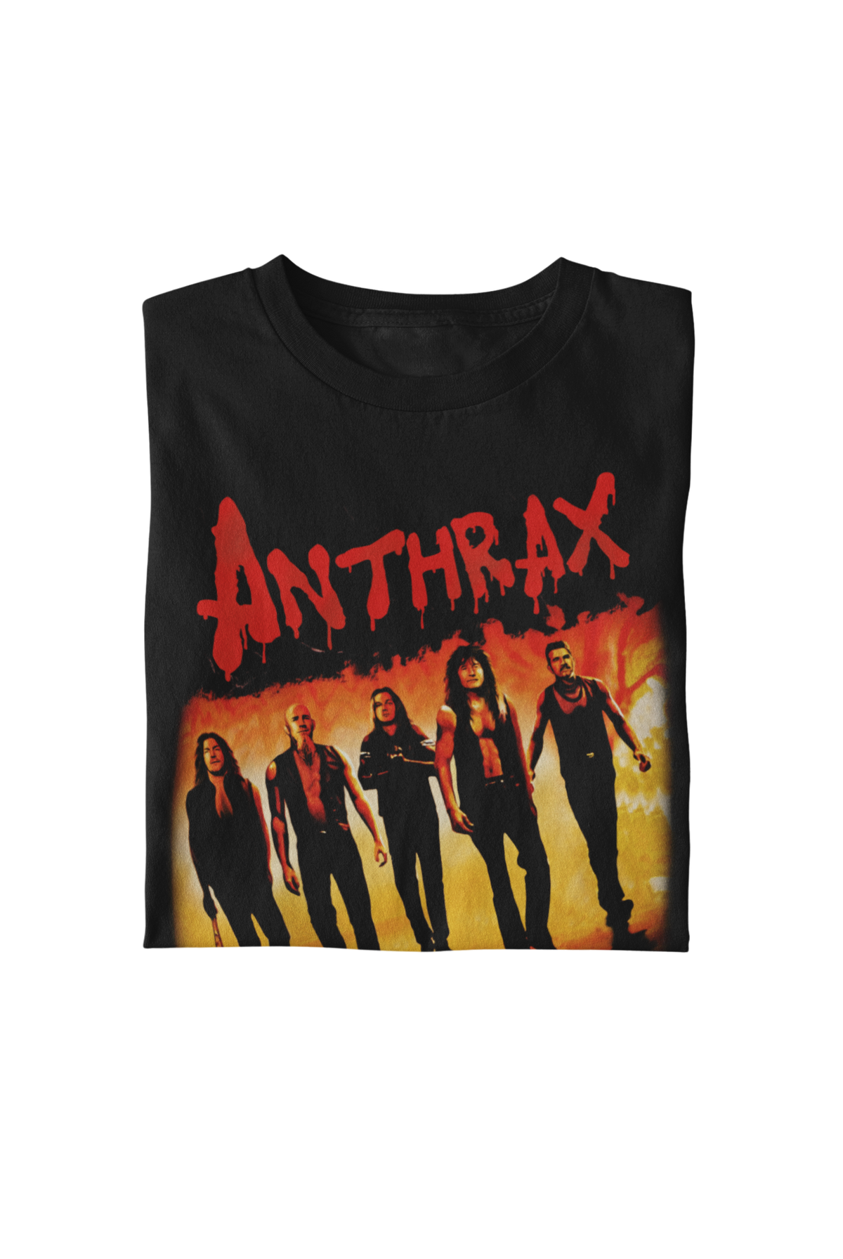 Anthrax - Slanted Band T-Shirt - Black