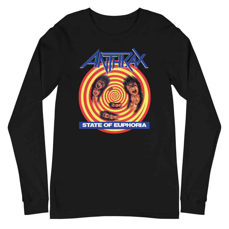 Anthrax - State Of Euphoria Long Sleeve T-Shirt - Black