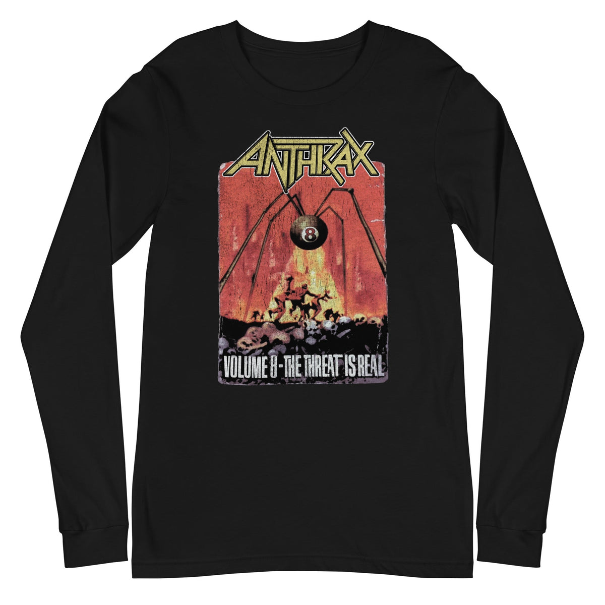 Anthrax - The Threat Is Real Long Sleeve T-Shirt - Black