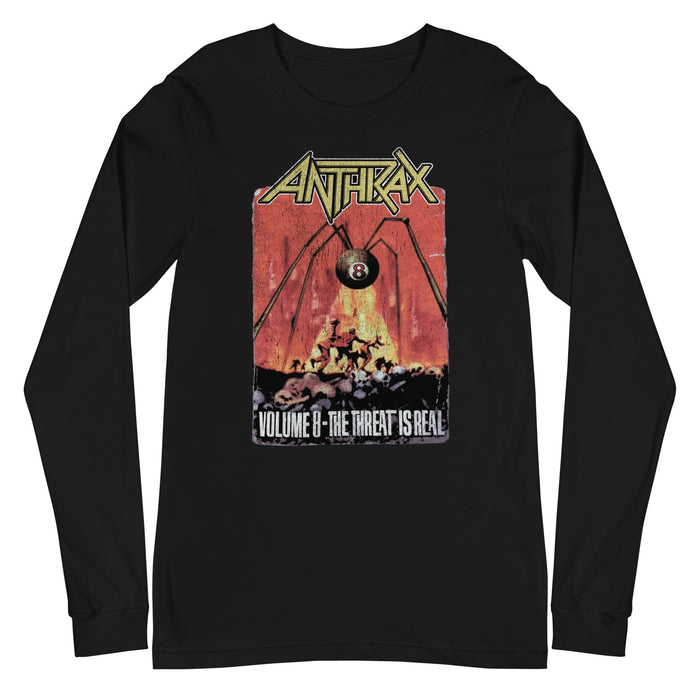 Anthrax - The Threat Is Real Long Sleeve T-Shirt - Black