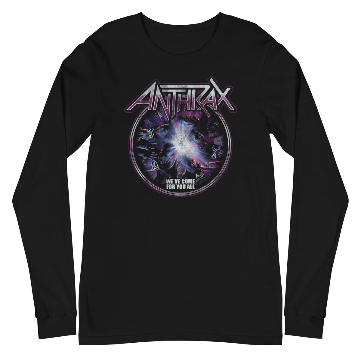 Anthrax - We've Come For You All Long Sleeve T-Shirt - Black