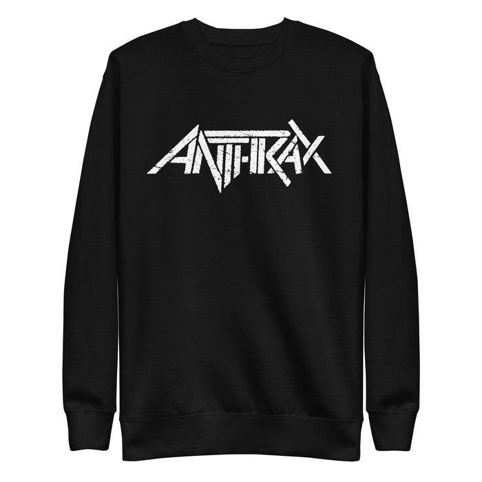 Anthrax - White Core Logo Sweatshirt - Black