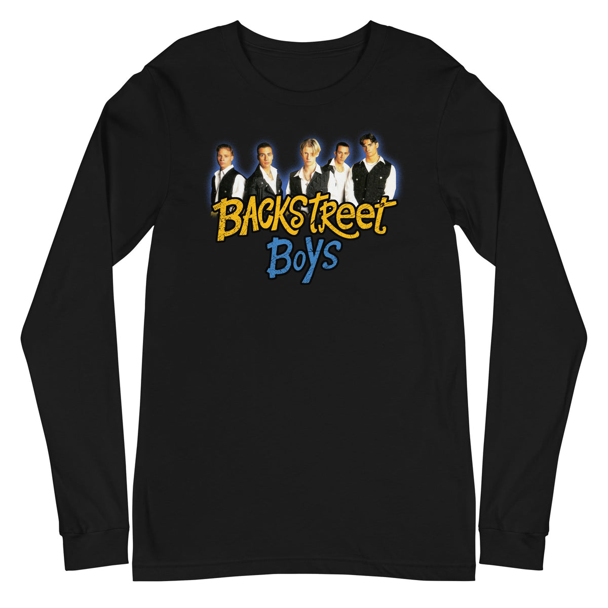 Backstreet Boys - All Five Long Sleeve T-Shirt - Black