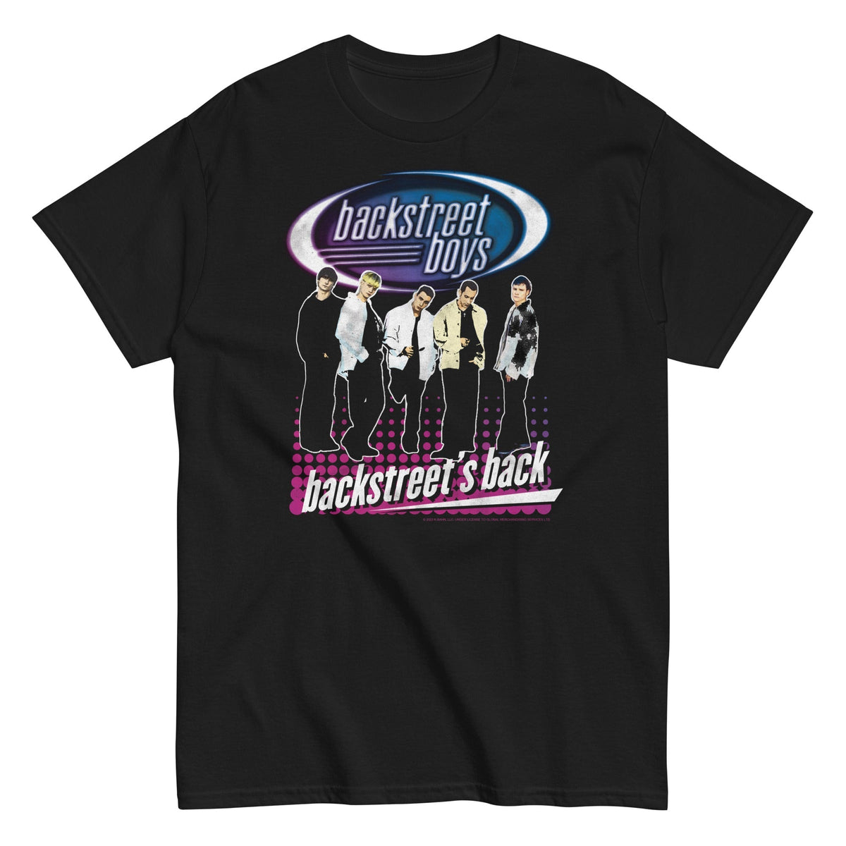 Backstreet Boys - Back Dot Logo T-Shirt - Black